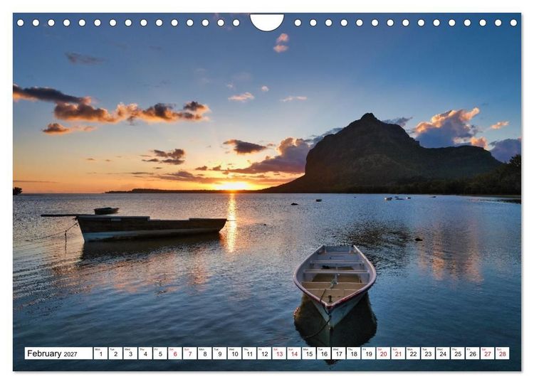 Produktbild: Mauritius - Holiday island in the Indian Ocean (Wall Calendar 2027 DIN A4 landscape), CALVENDO 12 Month Wall Calendar