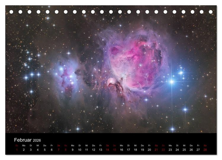 Produktbild: Beeindruckendes Universum (Tischkalender 2026 DIN A5 quer), CALVENDO Monatskalender