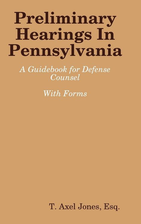 Produktbild: Preliminary Hearings In Pennsylvania