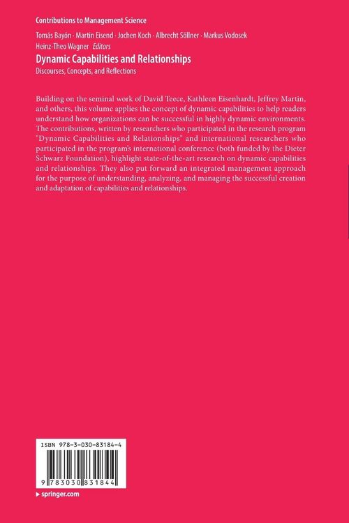 Produktbild: Dynamic Capabilities and Relationships