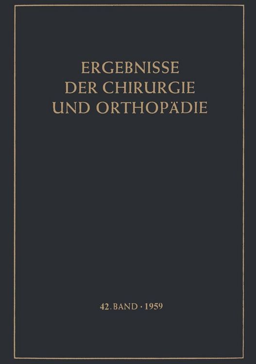 Produktbild: Ergebnisse der Chirurgie und Orthop&auml;die