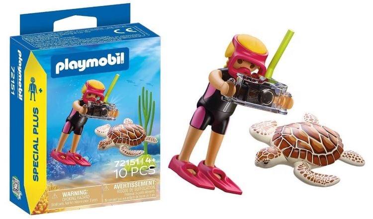 Produktbild: 72151 Taucherin mit Schildkr&ouml;te