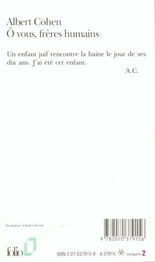 Produktbild: O Vous Freres Humains