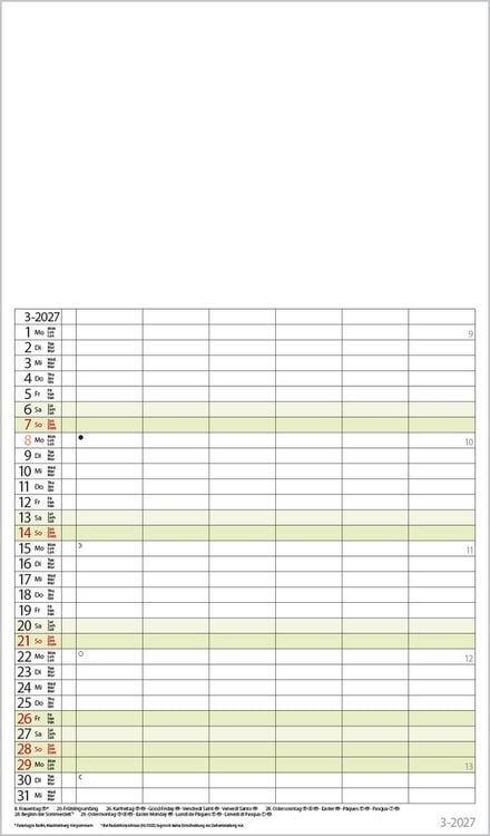 Produktbild: FMB Familienplaner XL 2027