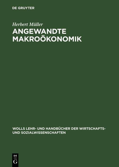 Produktbild: Angewandte Makro&ouml;konomik
