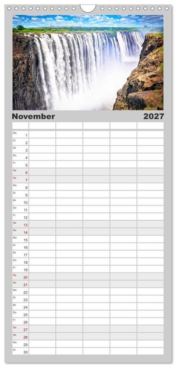 Produktbild: Familienplaner 2027 - Magische Wunderwelten der Natur mit 5 Spalten (Wandkalender, 21 x 45 cm) CALVENDO