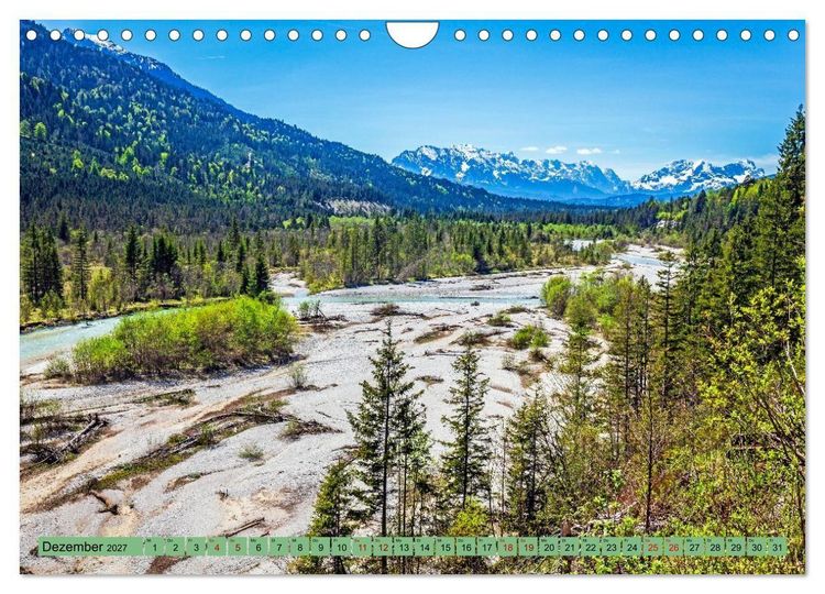 Produktbild: Das Obere Isartal - Eine Bayerische Region f&uuml;r Entdecker (Wandkalender 2027 DIN A4 quer), CALVENDO Monatskalender