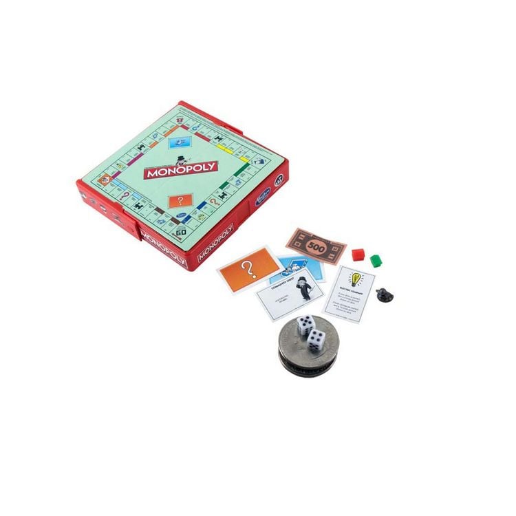 Produktbild: Worlds Smallest 361224 - Monopoly, Mini-Version 7,6 x 4,4 x 1,3 cm