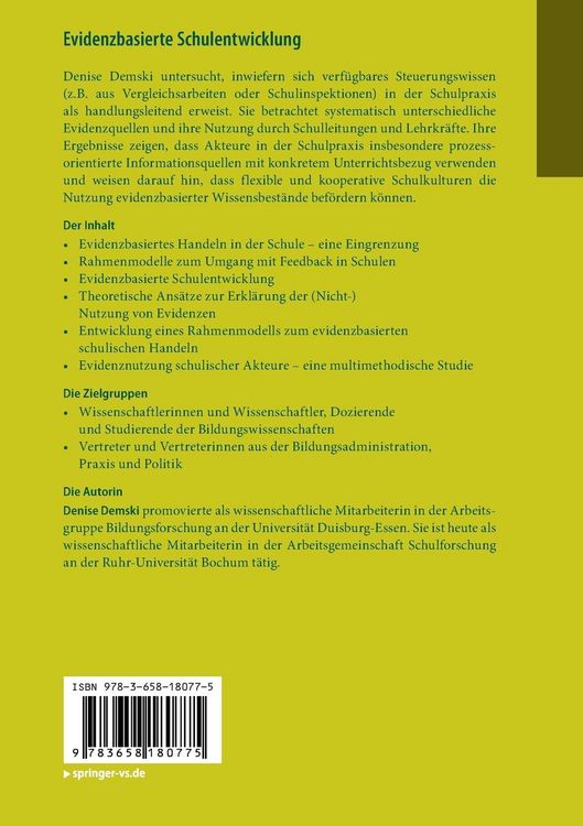 Produktbild: Evidenzbasierte Schulentwicklung