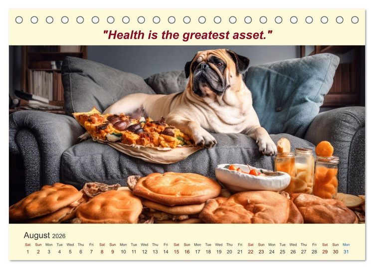Produktbild: The funniest way to your dream figure (Desk Calendar 2026 DIN A5 landscape), CALVENDO 12 Month DeskCalendar