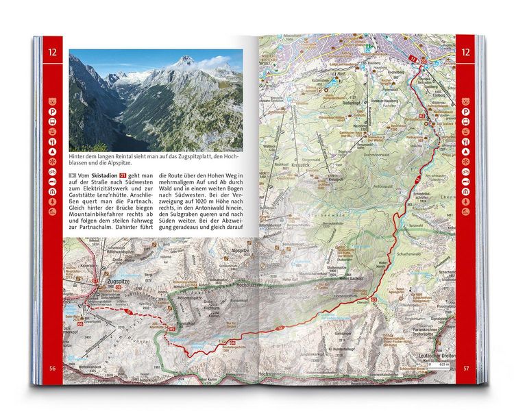 Produktbild: KOMPASS Wanderf&uuml;hrer Zugspitze, Werdenfelser Land, 60 Touren mit Extra-Tourenkarte