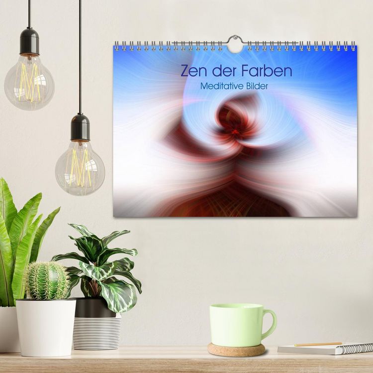 Produktbild: Zen der Farben - Meditative Bilder (Wandkalender 2026 DIN A4 quer), CALVENDO Monatskalender