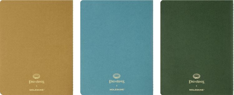 Produktbild: Moleskine Der Herr der Ringe Cahier (3er-Set), XL, liniert, weicher Einband