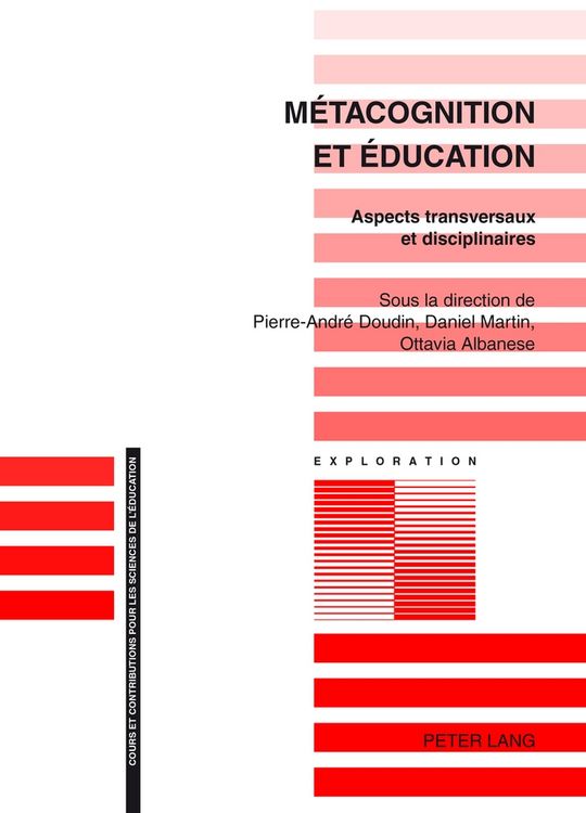 Produktbild: M&eacute;tacognition et &eacute;ducation