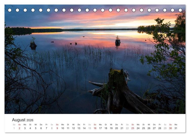 Produktbild: Russlands Norden 2026 (Tischkalender 2026 DIN A5 quer), CALVENDO Monatskalender