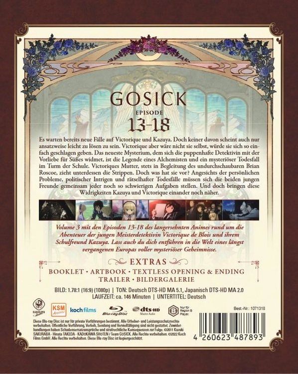 Produktbild: Gosick Vol. 3 (Ep. 13-18)