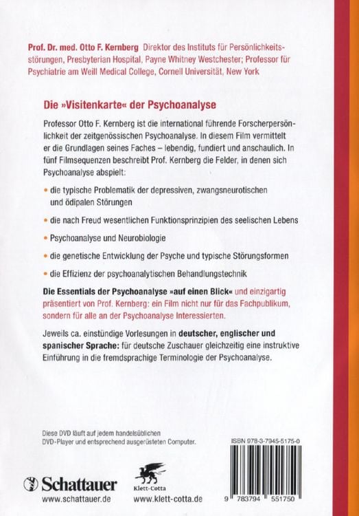 Produktbild: Einf&uuml;hrung in die Psychoanalyse - Die Kernberg-Vorlesung