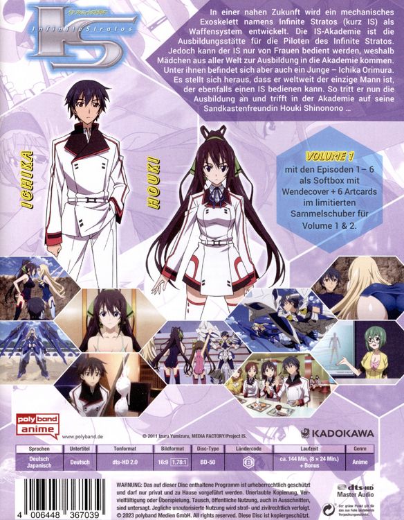 Produktbild: Infinite Stratos - Volume 1 mit Sammmelschuber LTD.