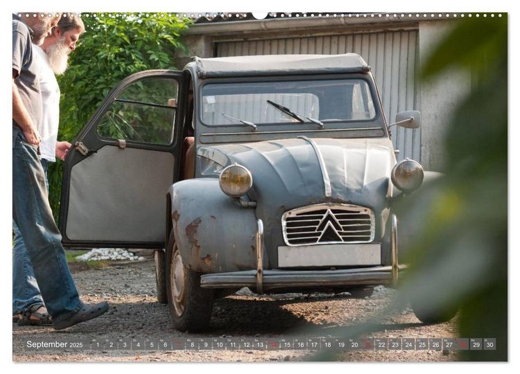 Produktbild: Citro&euml;n 2CV Alte Liebe rostet nicht (hochwertiger Premium Wandkalender 2025 DIN A2 quer), Kunstdruck in Hochglanz