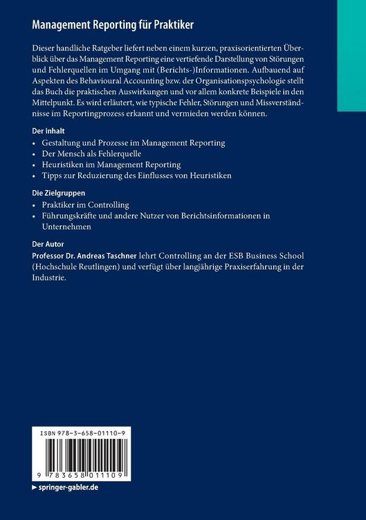 Produktbild: Management Reporting f&uuml;r Praktiker