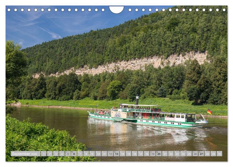 Produktbild: S&Auml;CHSISCHE SCHWEIZ - M&auml;rchenland an der Elbe (Wandkalender 2026 DIN A4 quer), CALVENDO Monatskalender