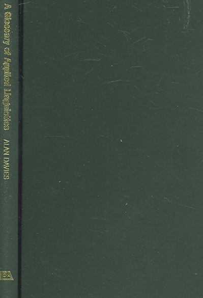 Produktbild: Davies, A: A Glossary of Applied Linguistics