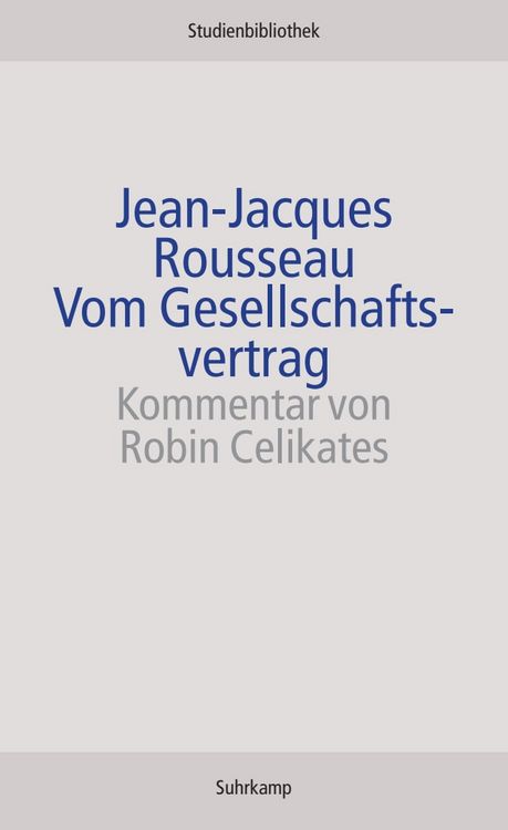 Produktbild: Vom Gesellschaftsvertrag