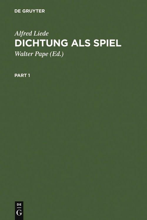 Produktbild: Dichtung als Spiel