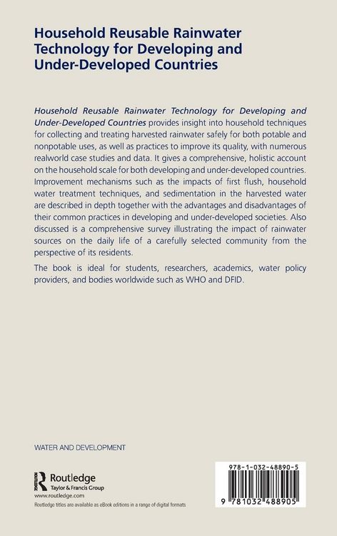 Produktbild: Household Reusable Rainwater Technology for Developing and Under-Developed Countries