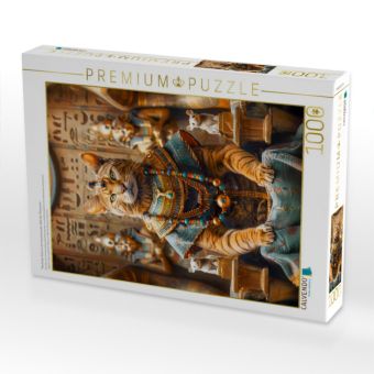 Produktbild: CALVENDO Puzzle Mauhotep Katze in der faszinierenden Welt der Pharaonen | 1000 Teile Lege-Gr&ouml;&szlig;e 64x48cm Foto-Puzzle f&uuml;r gl&uuml;ckliche Stunden
