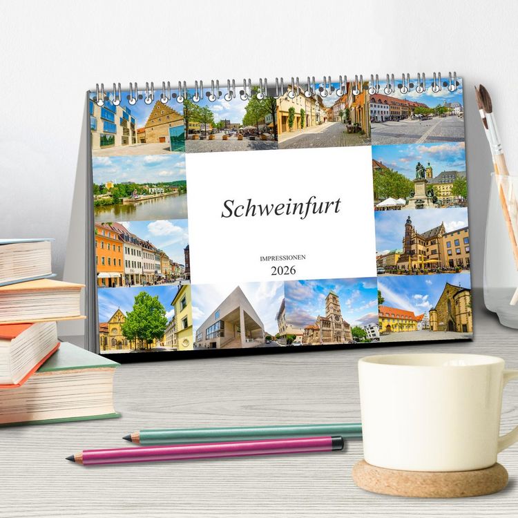 Produktbild: Schweinfurt Impressionen (Tischkalender 2026 DIN A5 quer), CALVENDO Monatskalender
