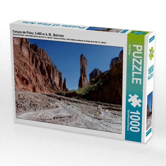 Produktbild: CALVENDO Puzzle Canyon de Palca, 3.465 m &uuml;. M., Bolivien | 1000 Teile Lege-Gr&ouml;&szlig;e 64x48cm Foto-Puzzle f&uuml;r gl&uuml;ckliche Stunden
