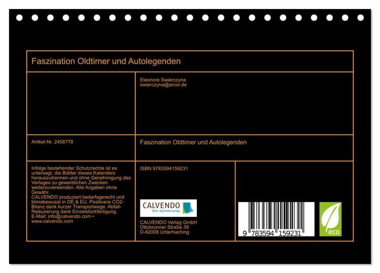 Produktbild: Faszination Oldtimer und Autolegenden (Tischkalender 2027 DIN A5 quer), CALVENDO Monatskalender