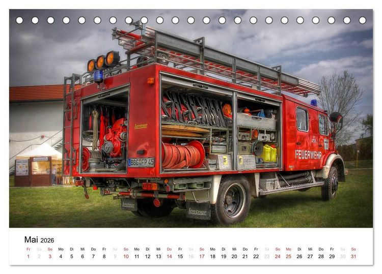 Produktbild: Feuerwehr im Bernburger Land (Tischkalender 2026 DIN A5 quer), CALVENDO Monatskalender