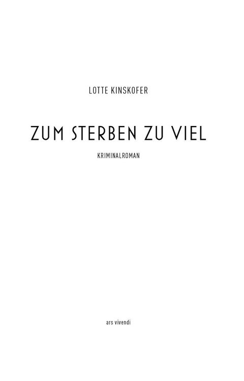 Produktbild: Zum Sterben zu viel