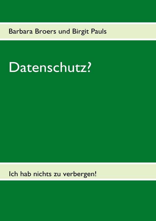 Produktbild: Datenschutz?