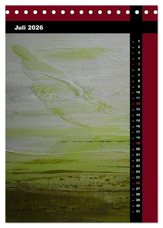Produktbild: Farbenfrohe Engel (Tischkalender 2026 DIN A5 hoch), CALVENDO Monatskalender
