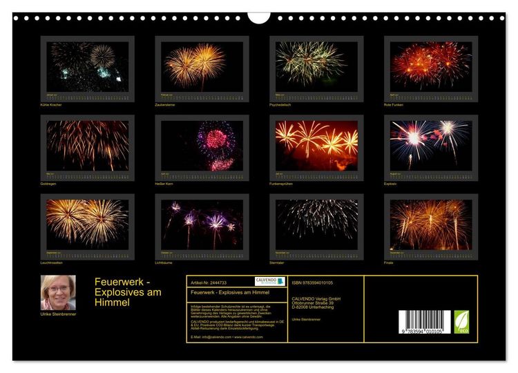 Produktbild: Feuerwerk - Explosives am Himmel (Wandkalender 2027 DIN A3 quer), CALVENDO Monatskalender