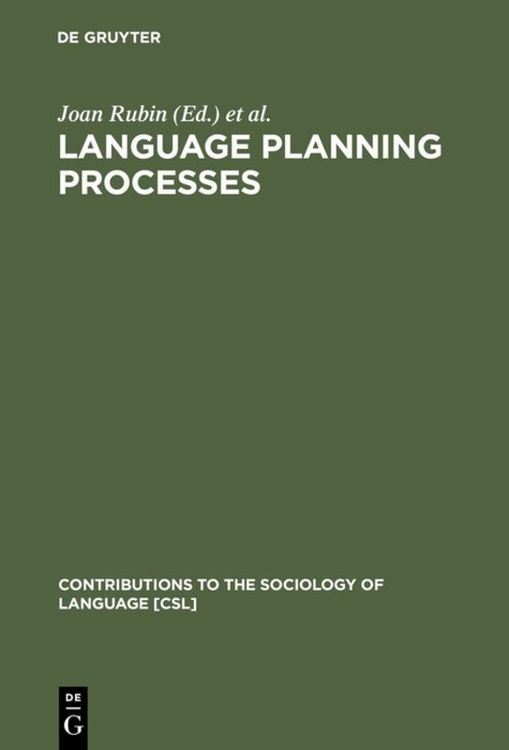 Produktbild: Language Planning Processes