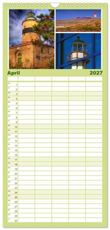Produktbild: Familienplaner 2027 - Sehnsucht Schweden - Sverige mit 5 Spalten (Wandkalender, 21 x 45 cm) CALVENDO