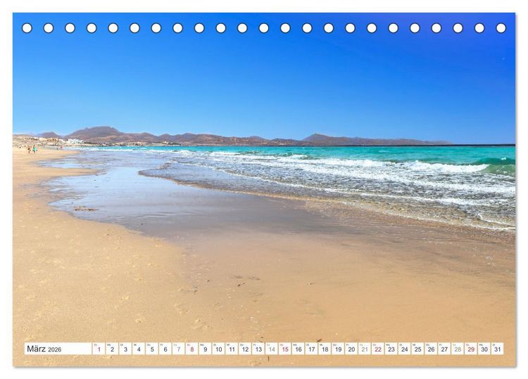 Produktbild: Fuerteventura - W&uuml;stenzauber und Meeresrauschen (Tischkalender 2026 DIN A5 quer), CALVENDO Monatskalender
