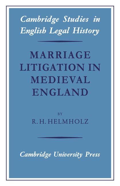 Produktbild: Marriage Litigation in Medieval England