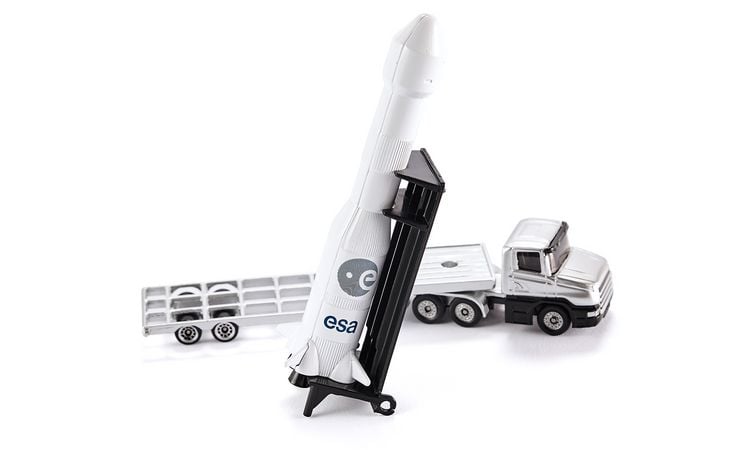 Produktbild: Siku 1614 Tieflader mit Rakete
