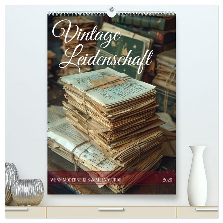 Produktbild: Vintage Leidenschaft (hochwertiger Premium Wandkalender 2026 DIN A2 hoch), Kunstdruck in Hochglanz