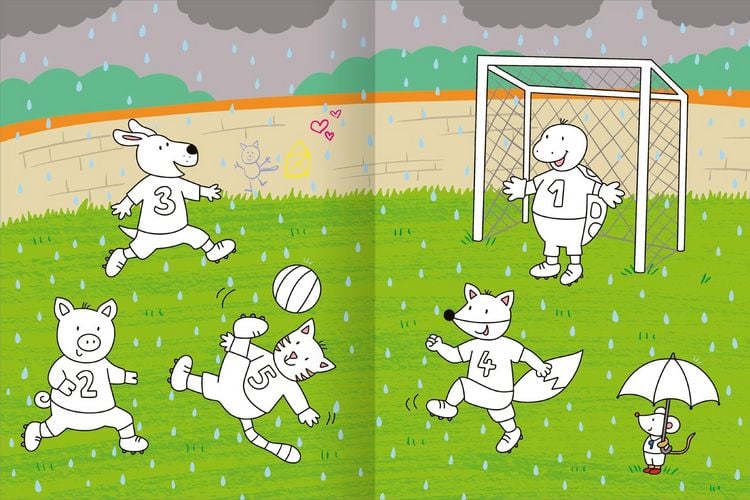 Produktbild: Mein gro&szlig;es buntes Malbuch &ndash; Fu&szlig;ball