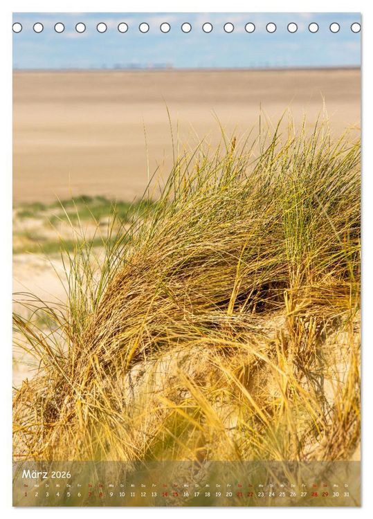 Produktbild: Nordfriesland, Zwischen St. Peter Ording und Sylt (Tischkalender 2026 DIN A5 hoch), CALVENDO Monatskalender