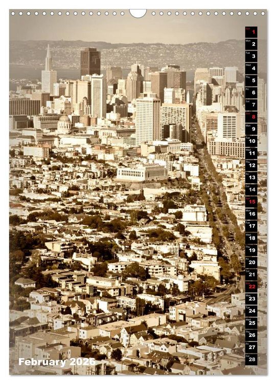 Produktbild: Lovely Town SAN FRANCISCO (Wall Calendar 2026 DIN A3 portrait), CALVENDO 12 Month Wall Calendar