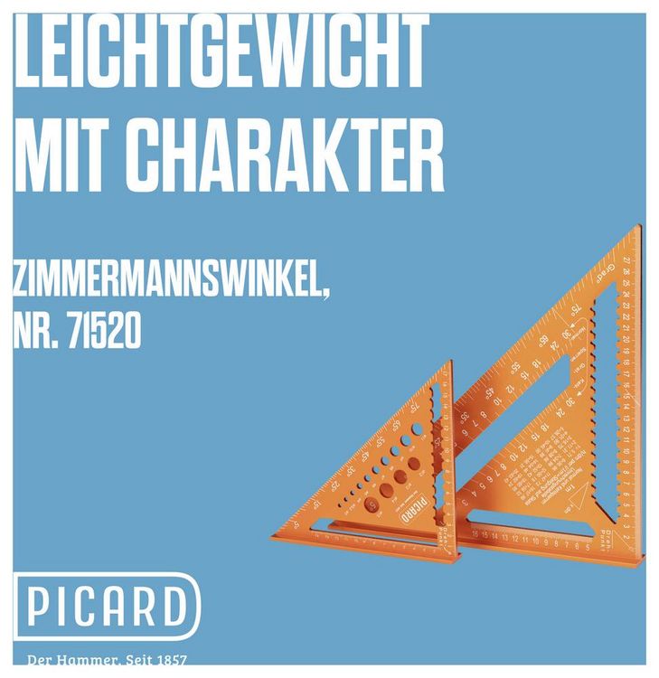 Produktbild: Picard 0071520-180 Zimmermannswinkel 90&deg;
