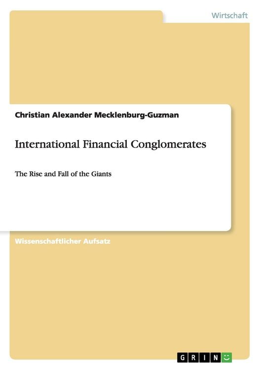 Produktbild: International Financial Conglomerates