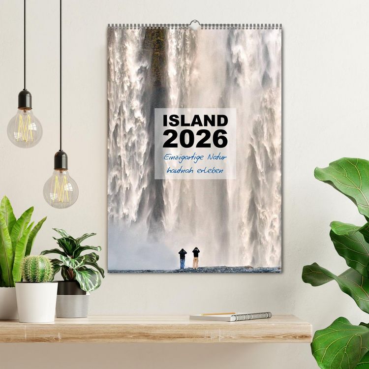 Produktbild: Island 2026 - Einzigartige Natur hautnah erleben (Wandkalender 2026 DIN A2 hoch), CALVENDO Monatskalender